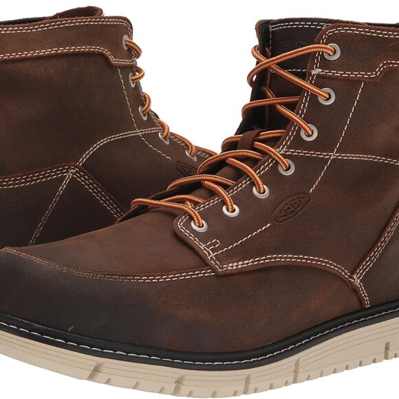 KEEN Utility Men's San Jose 6" Soft Toe Wedge Work - Size 10 Wide, Coffee Bean - Picture 1 of 14